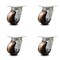 Service Caster 4 Inch Kingpinless High Temp Phenolic Wheel Swivel Top Plate Caster SCC, 4PK SCC-KP30S420-PHRHT-4 - alternate 1